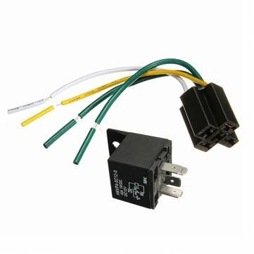 [Kostenlose Lieferung] 12V 12 Volt 30/40A Kfz-Relais mit Sockel 30 Amp / 40 Ampere Relais // 12V 12 Volt 30/40A Automotive Relay with Socket 30 amp / 40 amp Relay