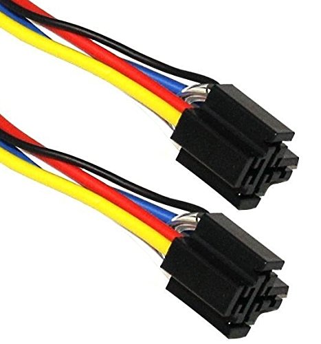 Aerzetix – 2 Steckverbinder für Relais 4 oder 5 Pins Pins 12V/24V