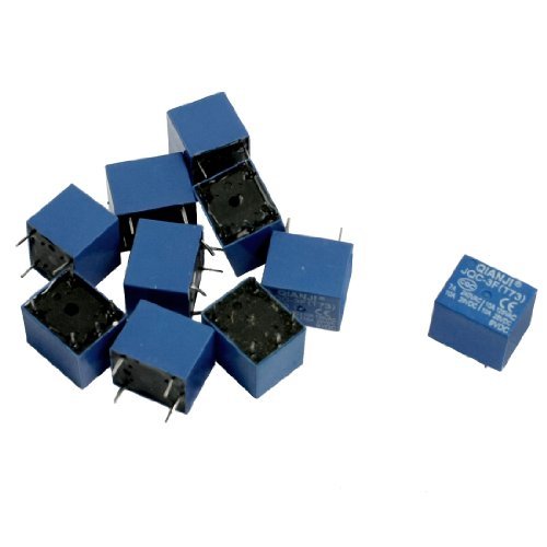 10 PC-DC 9V Coil 10A SPST 5 Pin elektromagnetische Relais PCB Typ JQC-3F