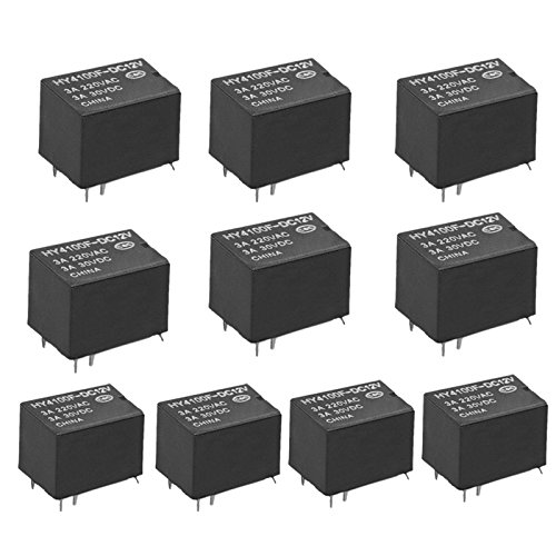 SODIAL(R) 10 Stk. Mini elektronisches Relais DC12V