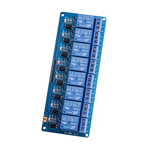 Elegoo 8 Kanal DC 5V Relaismodul mit Optokoppler für Arduino UNO R3 MEGA 2560 1280 DSP ARM PIC AVR STM32